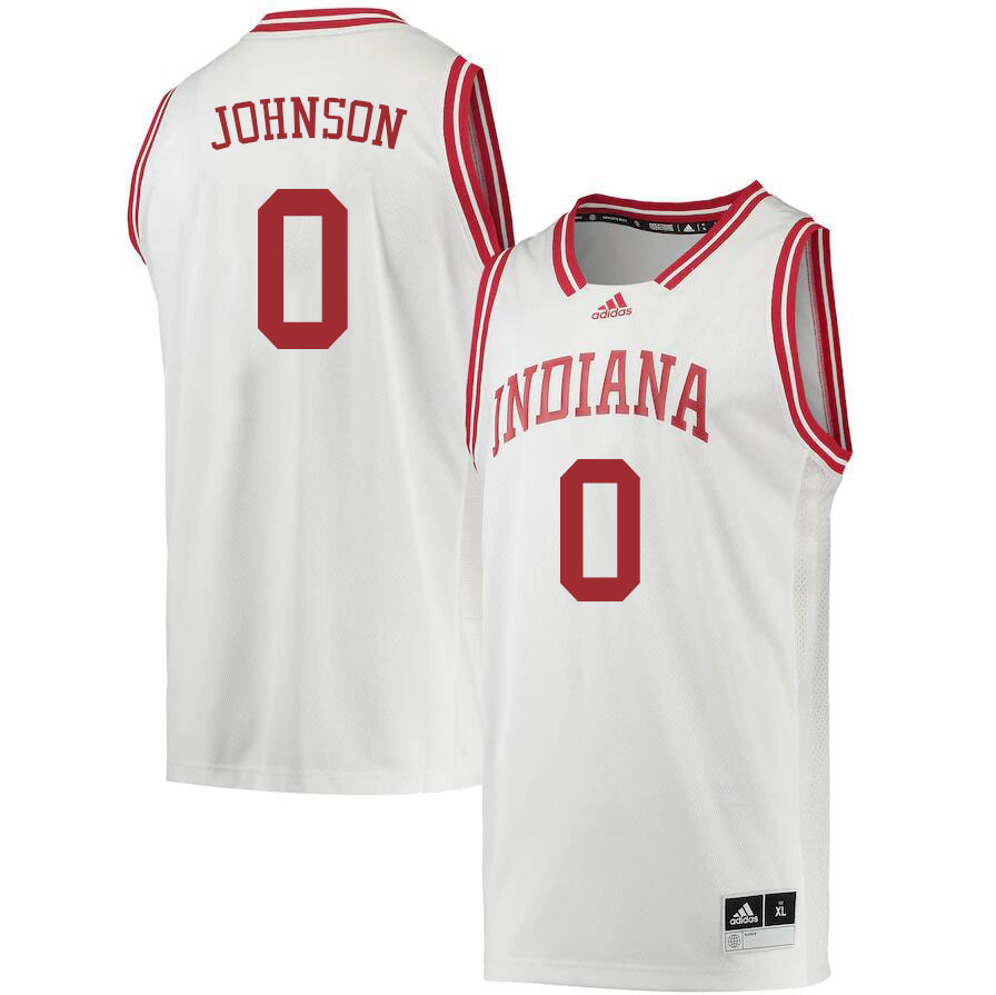 Men #0 Xavier Johnson Indiana Hoosiers College Basketball Jerseys Sale-Retro - Click Image to Close